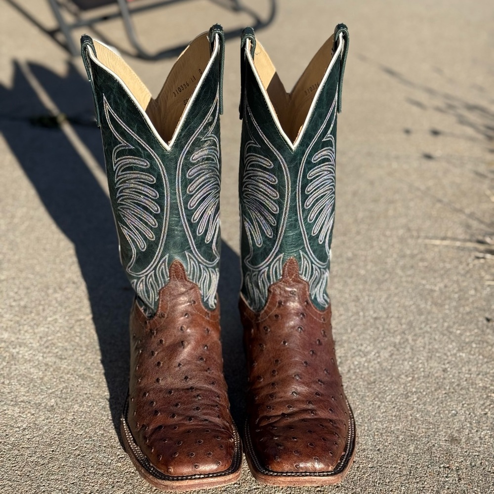 Anderson Bean Full Quill Ostrich Boots